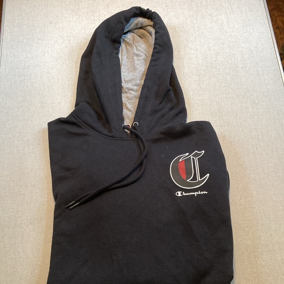 Champion, Authentic Athleticwear Men’s Size Large, Black Hooded Sweatshirt NWT - Picture 3 of 7